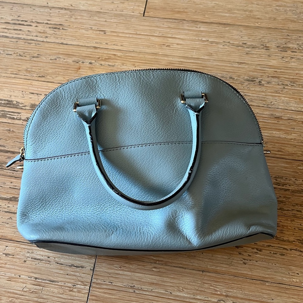 Kate Spade Gray Leather Satchel - Picture 2 of 7